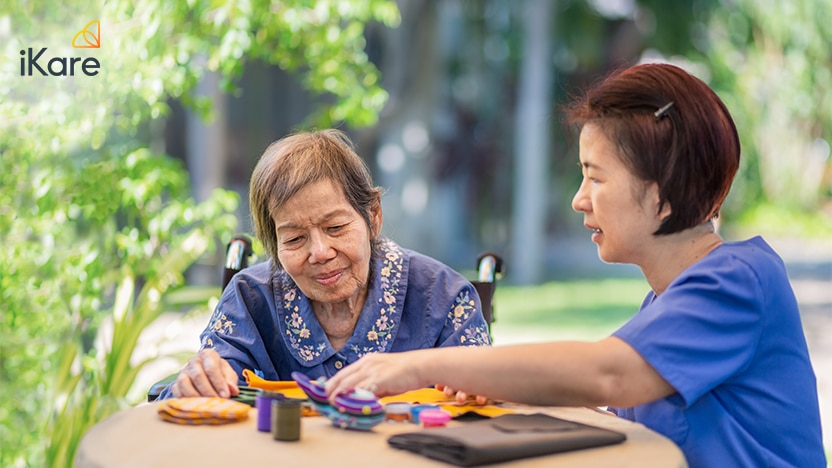 Engage dementia patients in therapeutic activities